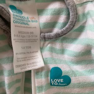 Love to dream zip swaddle with transition arms